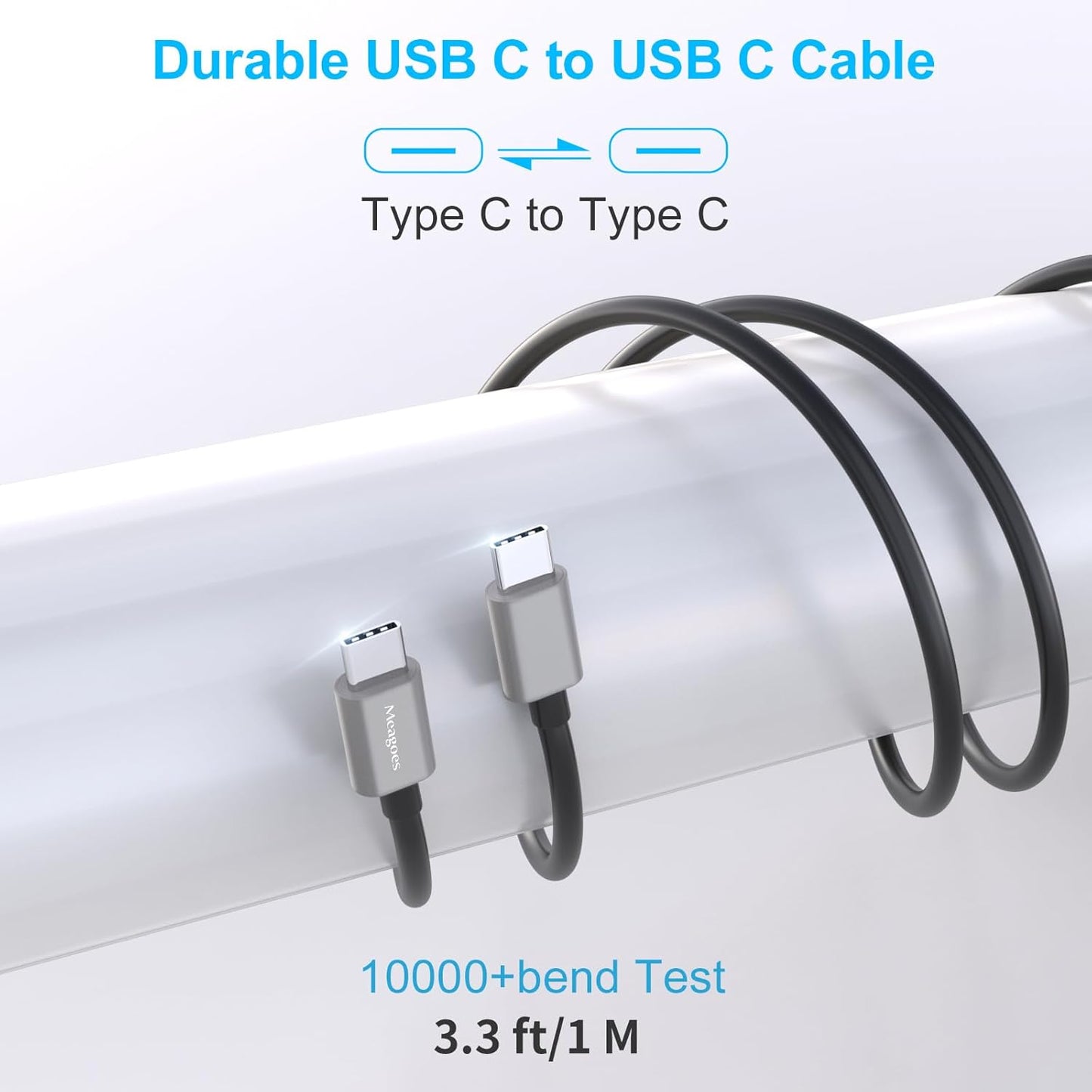 67.5W Gray Car Charger USB C Super Fast Charging, 45W USBC&QC3.0 Port Plug for Iphone 17 Pro Max/Air/16/15/Ipad, Samsung S26 Android Cell Phone, Dual 12V Cigarette Lighter Adapter+3.3 Ft Type C Cable